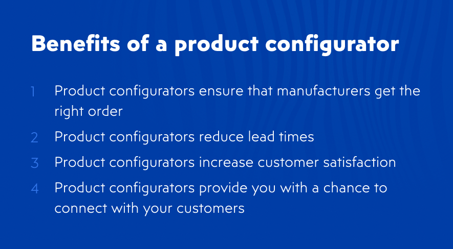 What is a product configurator: Advantages of product customization