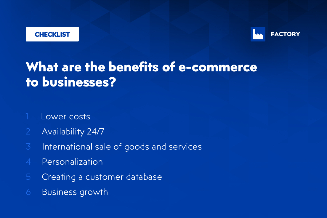 Benefits of eCommerce for businesses and consumers