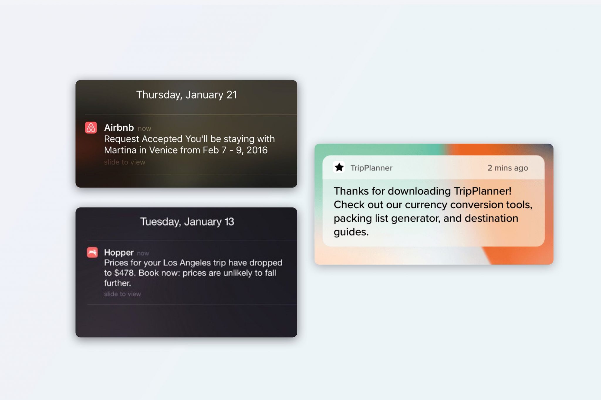 push notifications for avoiding bad ratings